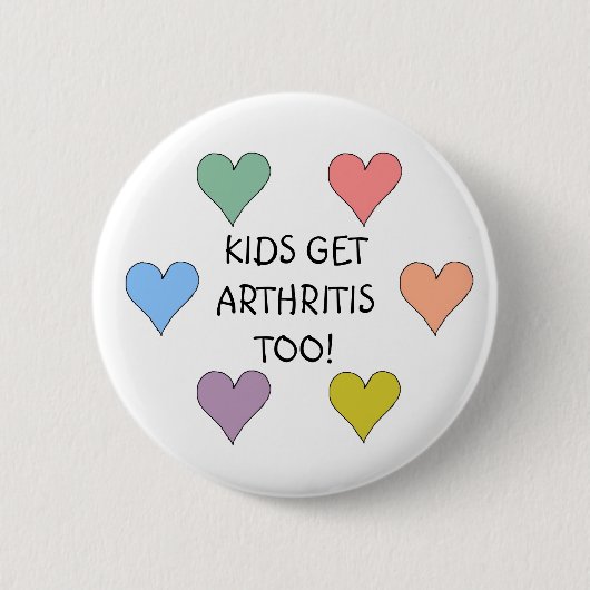 KINDER ERHALTEN ARTHRITIS AUCH! - Knöpfe Button (Vorderseite)