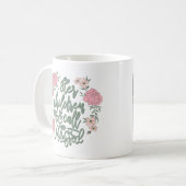 Kinder erheben sich und nennen ihre gesegneten Spr Kaffeetasse (Vorderseite Links)