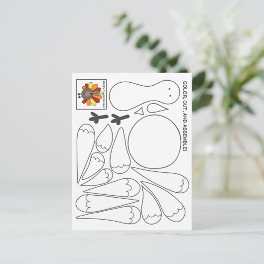 Kinder Erntedank Postkarte (Stehend Vorderseite)