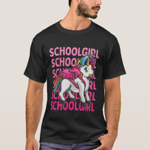 Kinder Erste Klasse Einhorn "School Girl" 1. T-Shirt