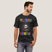 Kinder Erste Klasse Squad Panda Bären Elementarsch T-Shirt (Vorne ganz)