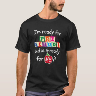 Kinder ersten Tag der Vorschule Hallo Jungs Mädche T-Shirt