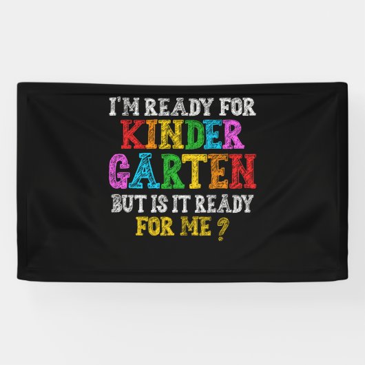Kinder erster Kindergartentag zurück zur Schule Banner (Horizontal)