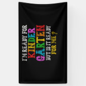 Kinder erster Kindergartentag zurück zur Schule Banner (Vertikal)