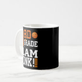 Kinder erster Schultag Slam Dunk Baske Kaffeetasse (Vorderseite Links)