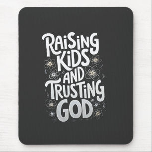 Kinder erziehen und dem Tag der Gottesmütter vertr Mousepad