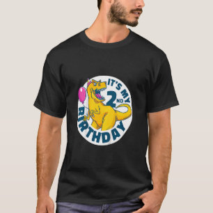 Kinder Es ist mein 2. Geburtstag Happy 2 Jahre Rex T-Shirt