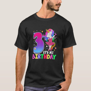 Kinder Es ist mein 3. Geburtstag Einhorn 3 Jahre a T-Shirt