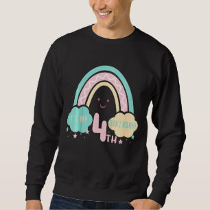 Kinder Es ist mein 4. Geburtstag 4 Jahre alt Viert Sweatshirt