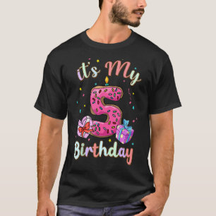 Kinder Es ist mein 5. Geburtstag 5 Jahre alter Don T-Shirt