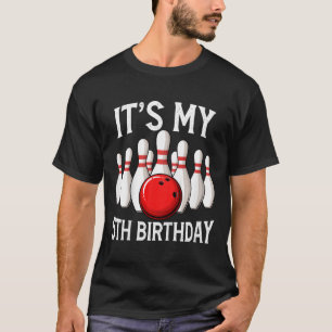 Kinder Es ist mein 5. Geburtstag Bowling Bowler 5 T-Shirt