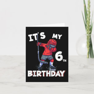 Kinder Es ist mein 6. Geburtstag 6 Jahre alter Eis Karte