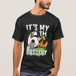 Kinder Es ist mein 6. Geburtstag Zoo Jungle Safari T-Shirt