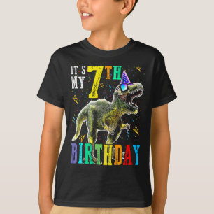 Kinder Es ist mein 7. Geburtstag Glück 7 Jahre Din T-Shirt