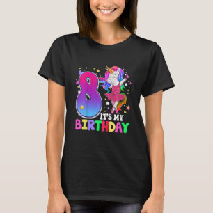 Kinder Es ist mein 8. Geburtstag Einhorn 8 Jahre a T-Shirt