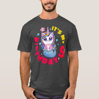 Kinder Es ist mein 9. Geburtstag Glück 9 Jahre Uni T-Shirt