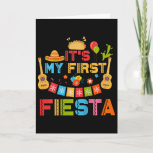 Kinder Es ist mein erster Fiesta-Geburtstag Mexika Karte