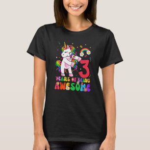 Kinder Es ist meine 3. Geburtstags-Einhorn-Geburts T-Shirt
