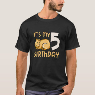 Kinder Es ist meine 5 Geburtstags Hamster 5. Gebur T-Shirt