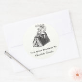 Kinder-Exlibris-Aufkleber Runder Aufkleber (Umschlag)
