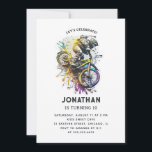 Kinder fahren BMX Party. Extreme Adventure Geburts Einladung<br><div class="desc">Kinder Bike Geburtstagsfeier Einladung für Junge.</div>