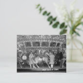 Kinder fahren Karussell, 1925 Postkarte (Stehend Vorderseite)
