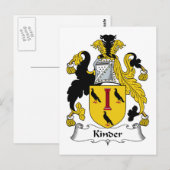 Kinder-Familienwappen Postkarte (Vorne/Hinten)