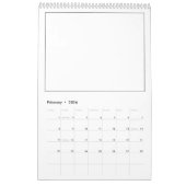 Kinder - Farbe Ihres eigenen leeren Kalenders Kalender (Feb 2026)