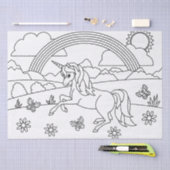 Kinder Farbe Me Einhorn Regenbogen Seidenpapier (Handwerk)