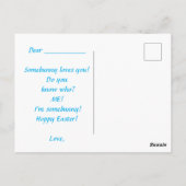 Kinder färben ihre eigene Osterkarte Postkarte (Rückseite)