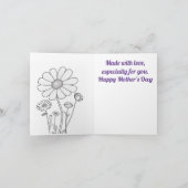 Kinder färben Muttertag Karte (Innenseite)