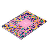 Kinder farbenfroh rosa Künstlerisch Niedlich zurüc Notizblock (Linke Seite)