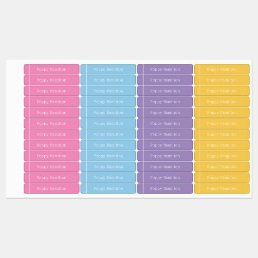 Kinder farbenfrohe Markierungen für Linde Etiketten (Blatt)