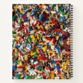 Kinder farbenfrohe und einzigartige Gebäude Blöcke Notizblock (Rückseite)