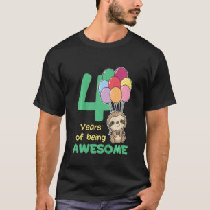 Kinder Faulenzer für 4. Geburtstag Kinder 4 Jahre T-Shirt