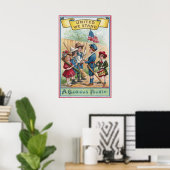 Kinder feiern die vierte poster (Heimbüro)