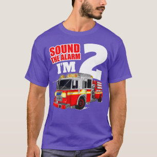 Kinder Feuerwehrfahrzeug 2. Geburtstag Junge 2 Zwe T-Shirt