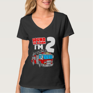 Kinder Feuerwehrfahrzeug 2 Jahre alter Feuerwehrma T-Shirt