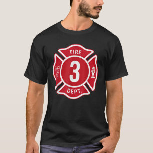 Kinder Feuerwehrfahrzeug 3. Geburtstag Junge Feuer T-Shirt