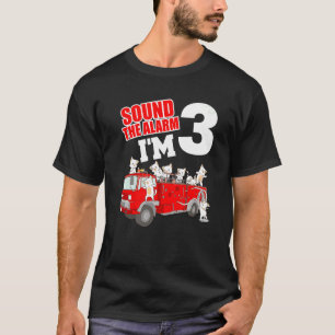 Kinder Feuerwehrfahrzeug 3. Geburtstag Junge Klein T-Shirt