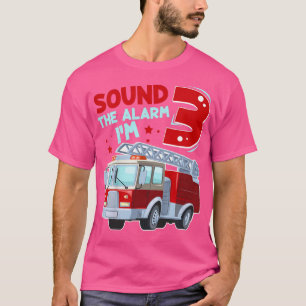 Kinder Feuerwehrfahrzeug 3 Jahre alter Feuerwehrma T-Shirt