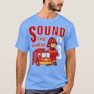 Kinder Feuerwehrmann 3. Geburtstag Kinder Feuerweh T-Shirt