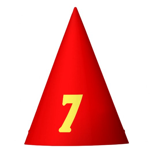 Kinder Feuerwehrschiff Geburtstagsparty mit Alter Partyhütchen (Vorderseite)