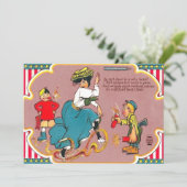 Kinder Feuerwerk Prank Frau Einladung (Stehend Vorderseite)