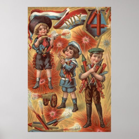 Kinder Feuerwerkskörper-Explosion Poster (Vorne)