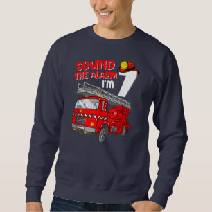 Kinder Feuerzug 7 Jahre alter Feuerwehrmann 7. Sweatshirt
