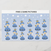 Kinder finden 2 gleiche Bilder Zahnfee-Fee Kleines (Vorderseite)