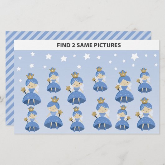 Kinder finden 2 gleiche Bilder Zahnfee-Fee Kleines (Vorne/Hinten)