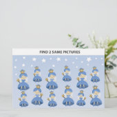 Kinder finden 2 gleiche Bilder Zahnfee-Fee Kleines (Stehend Vorderseite)