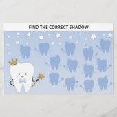 Kinder finden Schattenpuzzle. Erstes Party Spiel. (Vorderseite)